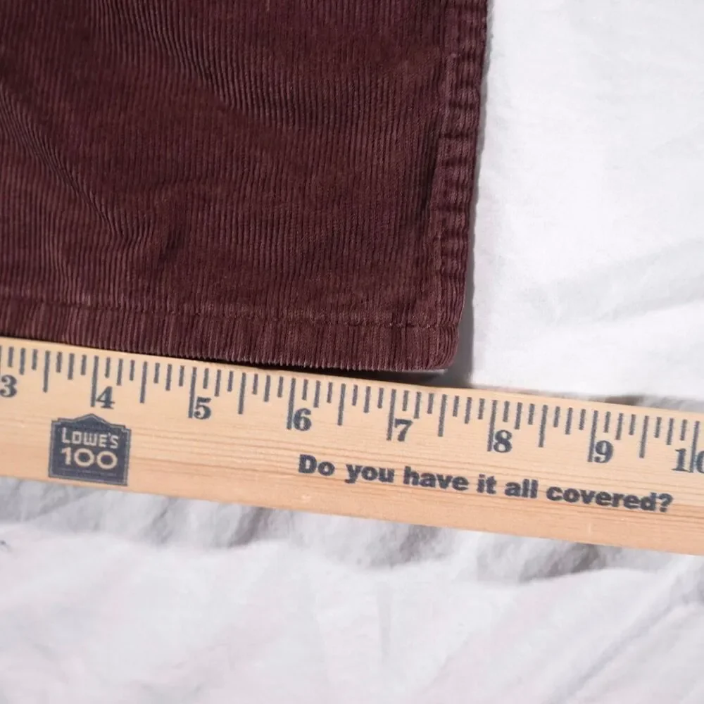 Banana Republic Slim Fit Corduroy Pants Red Brown 33x34